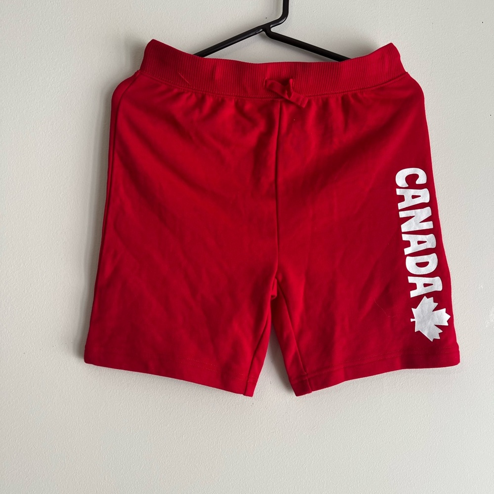 Joe Fresh Red Athletic Shorts with Canada Print